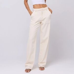 Resa Elsa Cargo Pant In Cream Size XS